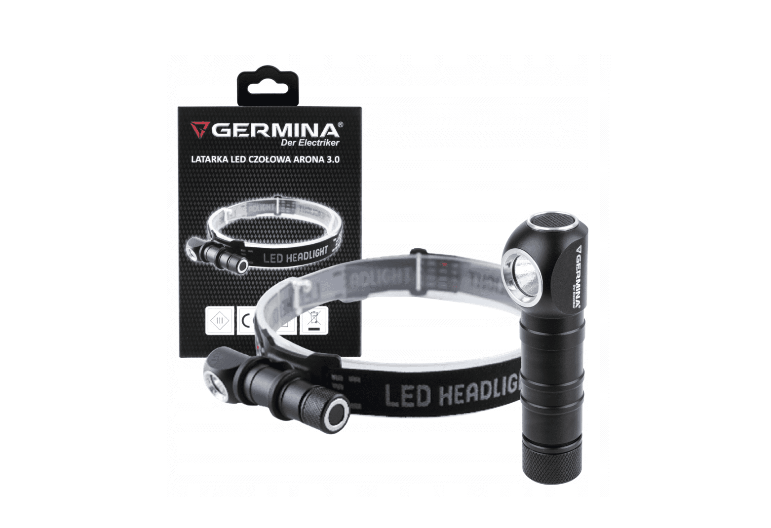 Berge LED čelovka s magnetem / čelovka 120lm IP20 1xAA - dosah 60 metrů