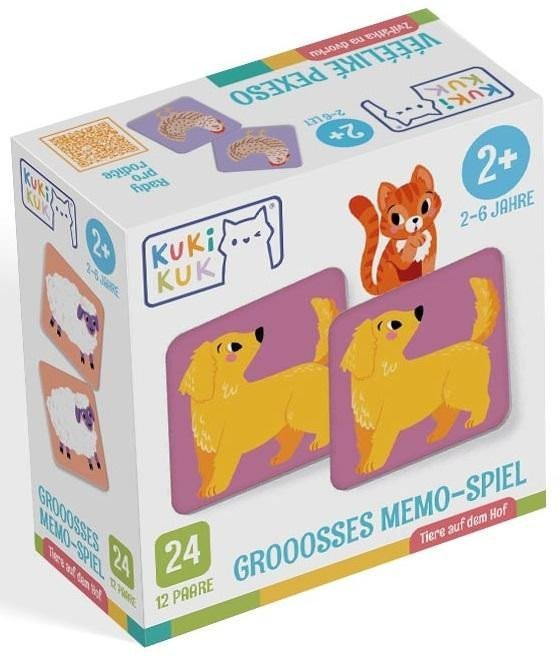 Kukikuk Grooosses Memo-Spiel Tiere auf dem Hof