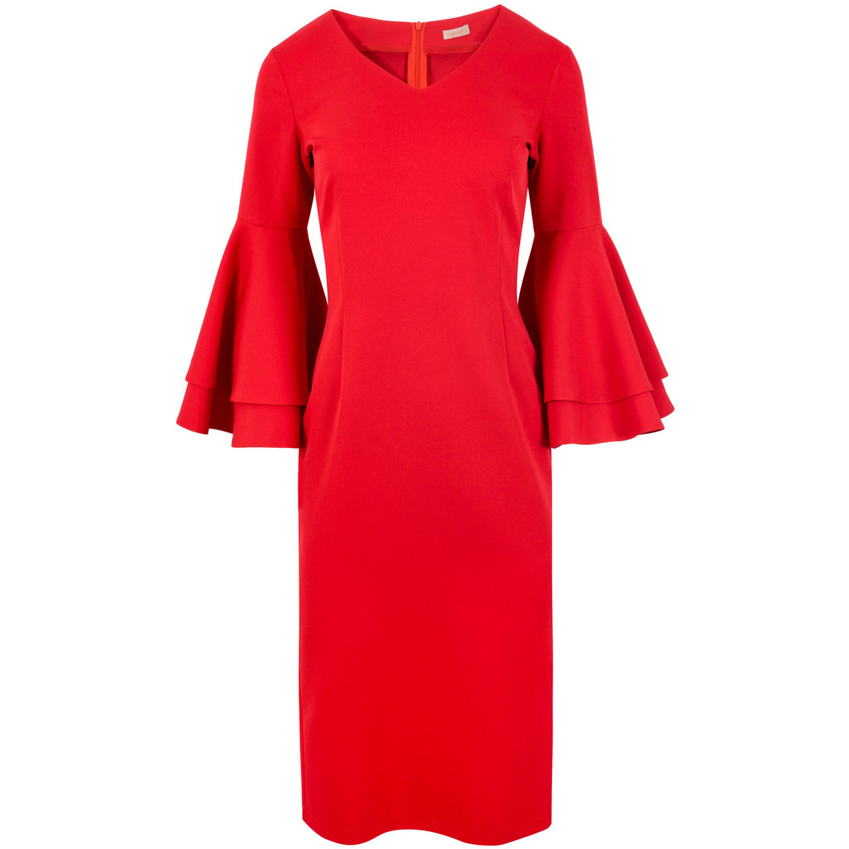 Makover  Dámské společenské šaty Olgan K002 červená  Červená
