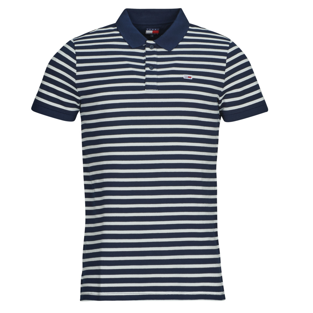 Tommy Jeans  TJM SLIM PLACKET POLO EXT  Tmavě modrá