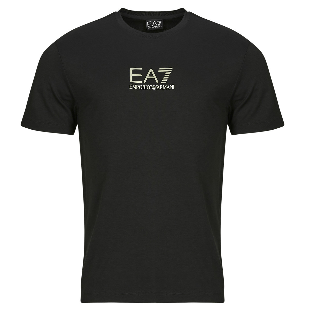 Emporio Armani EA7  TRAIN GOLD LABEL TEE PUNTO ROMA BIG LOGO  7M000301  Černá