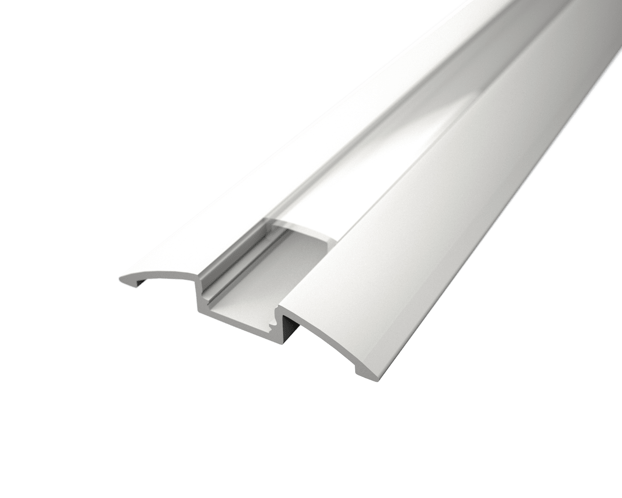 LED Solution Nástěnný profil pro LED pásky N4 bílý Vyberte variantu a délku: Profil bez difuzoru 1m LP104W-1M