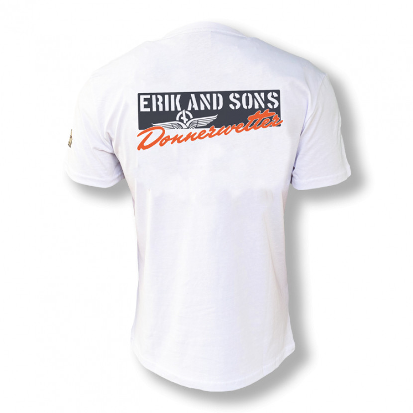 Triko Erik and Sons Donnerwetter - bílé, L