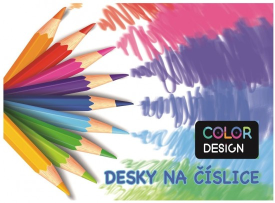 Oxybag Desky na číslice - Pastelky - 1-16020