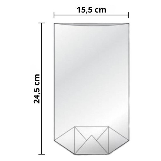Greit Tatrafánový sáček s křížovým dnem - 155 x 245 mm