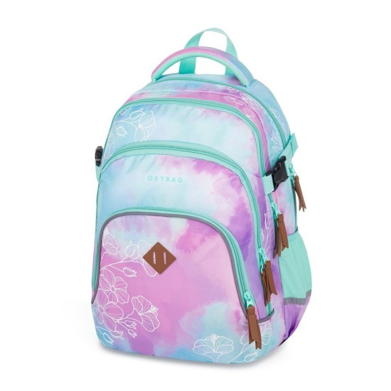 Oxybag Studentský batoh OXY SCOOLER - Flowers - 8-02425