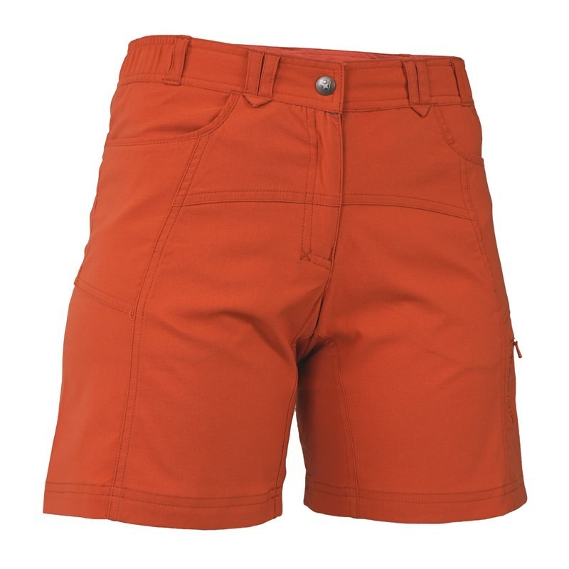 Warmpeace Dámské lehké šortky volného střihu Warmpeace Valera lady Burnt ochre