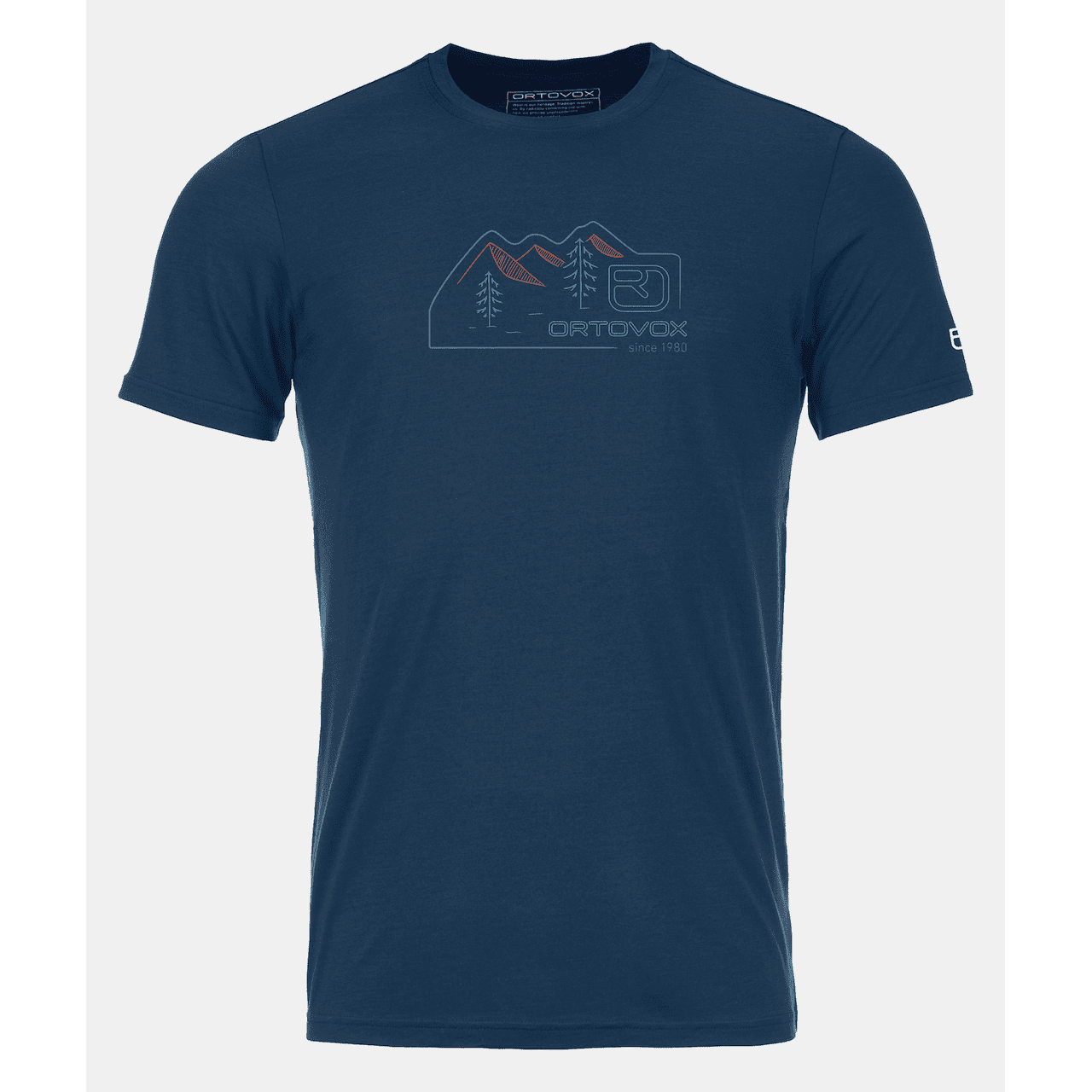 Pánské funkční triko Ortovox 150 Cool Vintage Badge Ts M Velikost: L / Barva: tmavě modrá