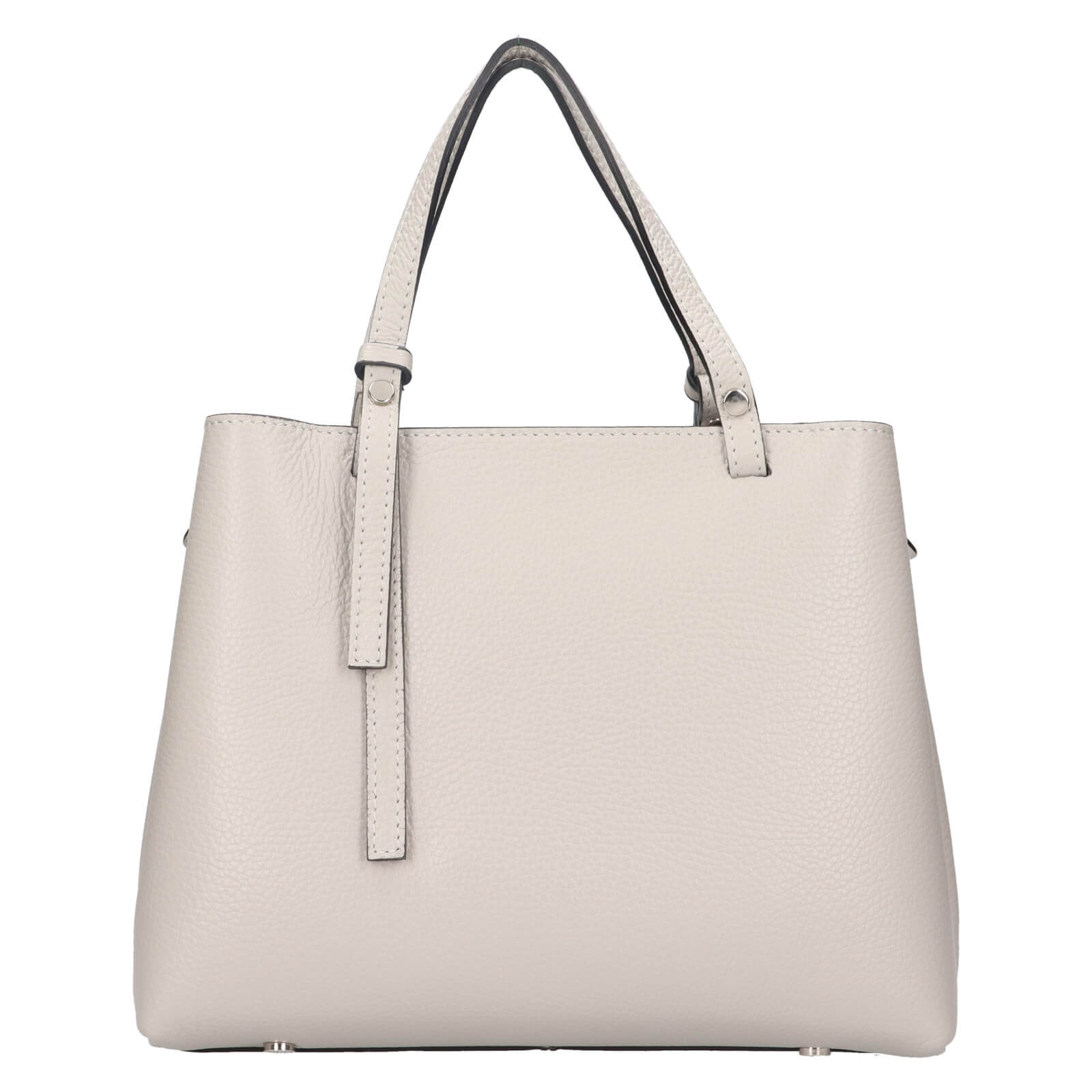 Dámská kožená kabelka Italia Gabby - šedá