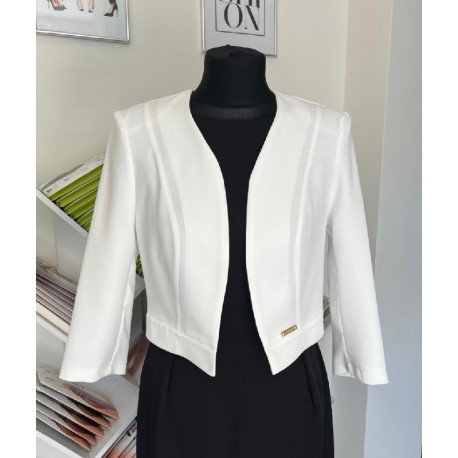 Dámské bolérko / sáčko - smetanové, Velikost 42, Barva Smetanová L&S Fashion LS06