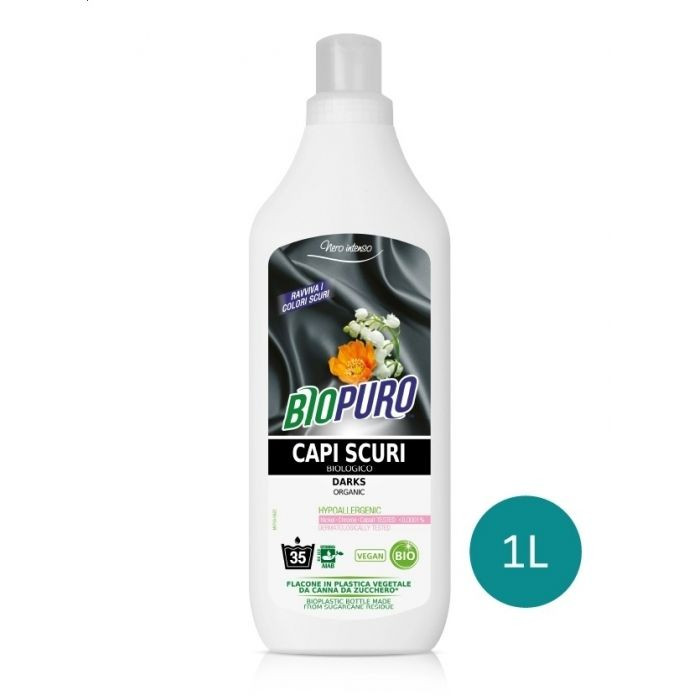 Biopuro Prací gel na tmavé prádlo 1L