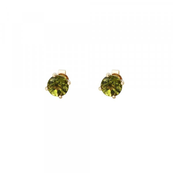 Náušnice s peridotem 234-772-13059P 1.65g