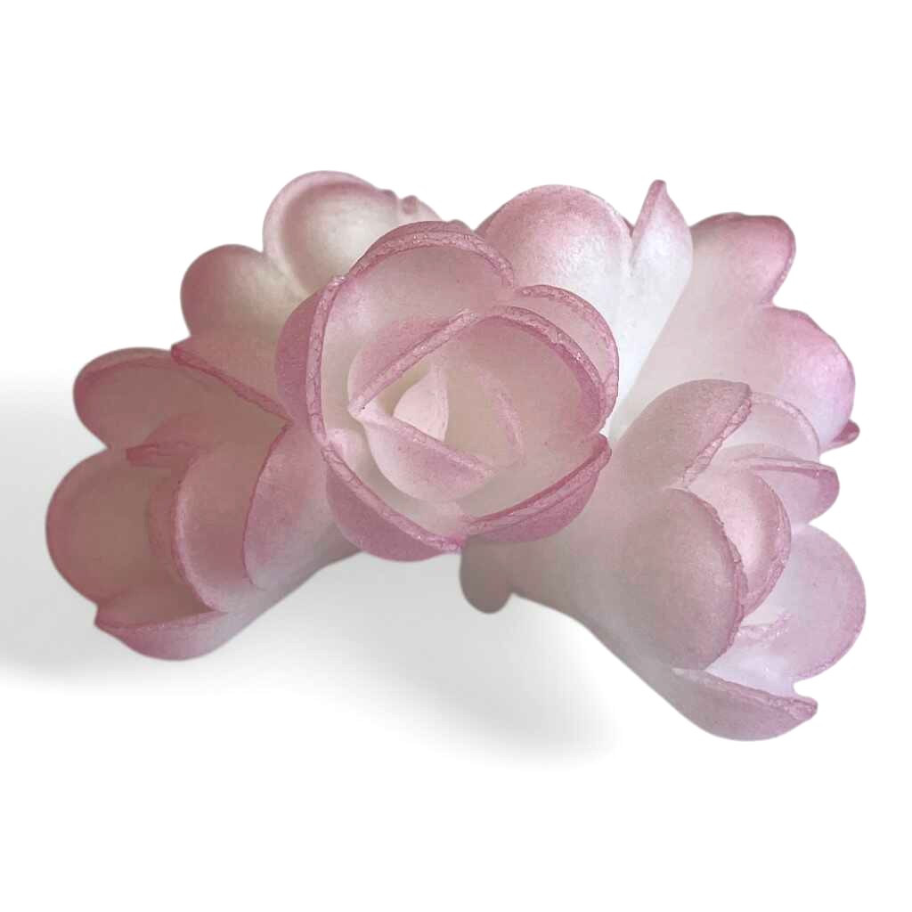 Jedlý papír 3D Anglická růže růžová 6ks