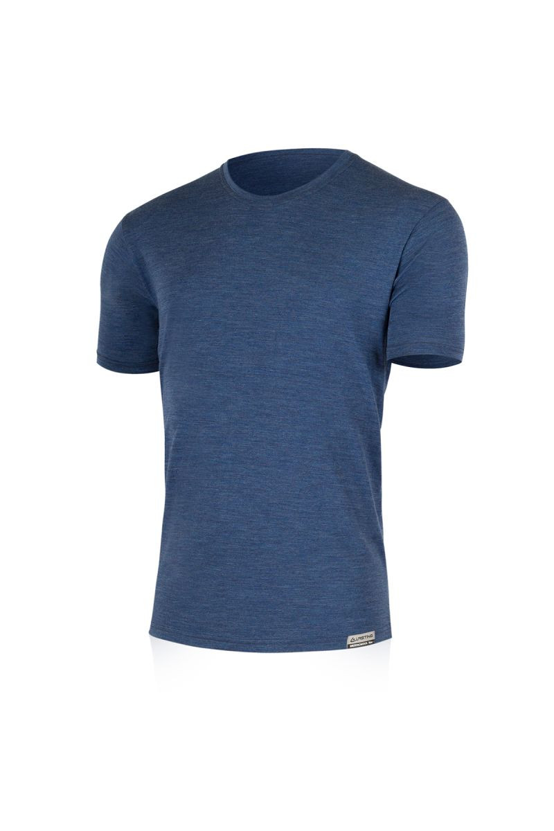 Lasting pánské merino triko CHUAN 5160 modré Velikost: L