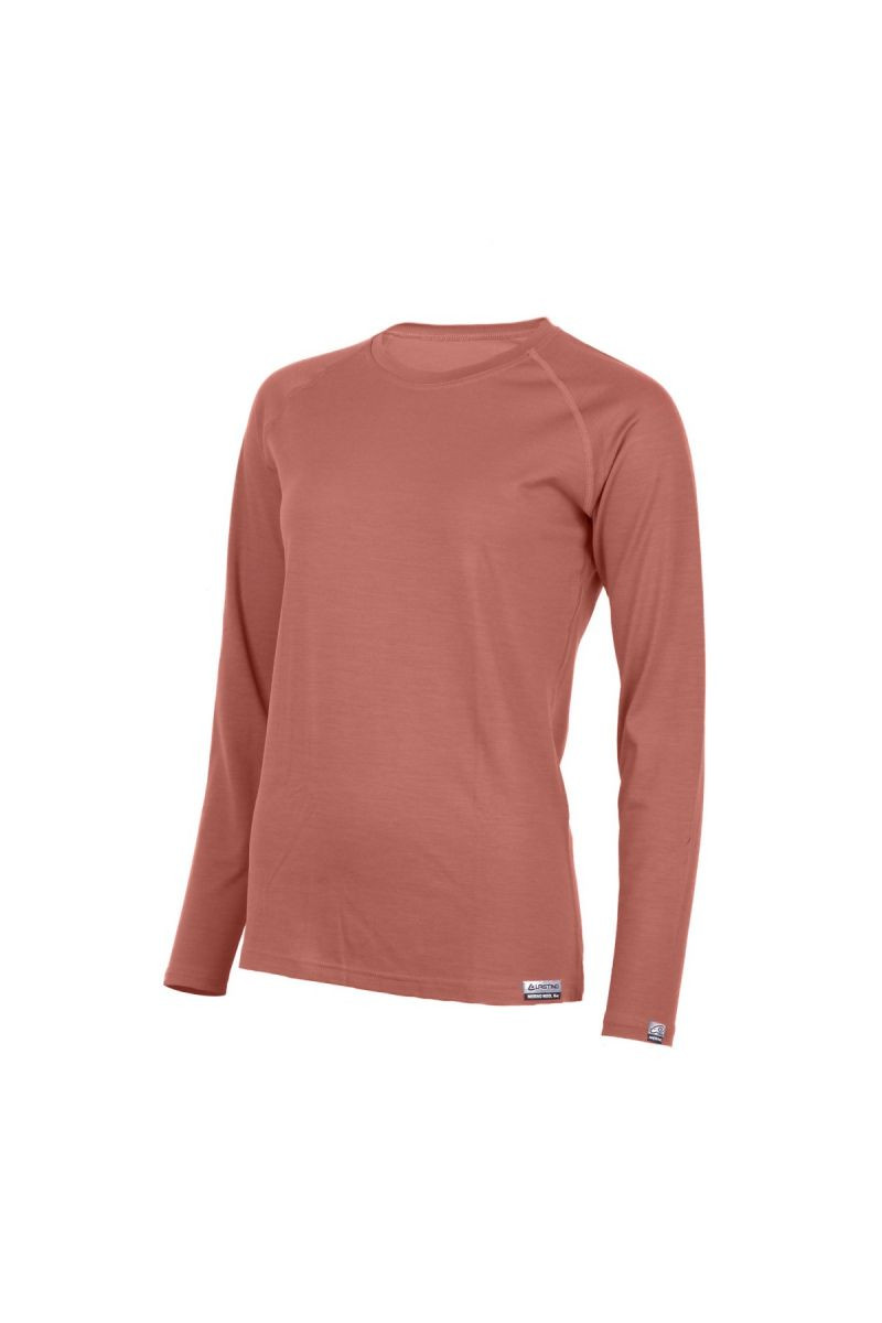 Lasting dámské merino triko ATILA lososové Velikost: S