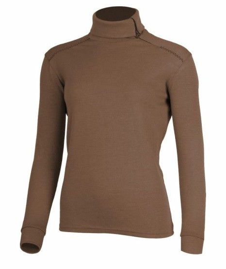 Lasting dámský merino rolák JEZY 7677 hnědá Velikost: XXL 8595067906386