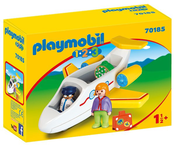 Playmobil Playmobil 1.2.3 70185 Letadlo s pasažérem