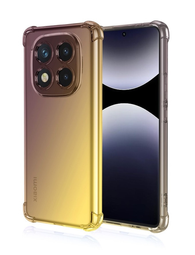 Kryt TopQ Xiaomi Redmi Note 14 Pro Shock duhový purpurovo-žlutý 136714