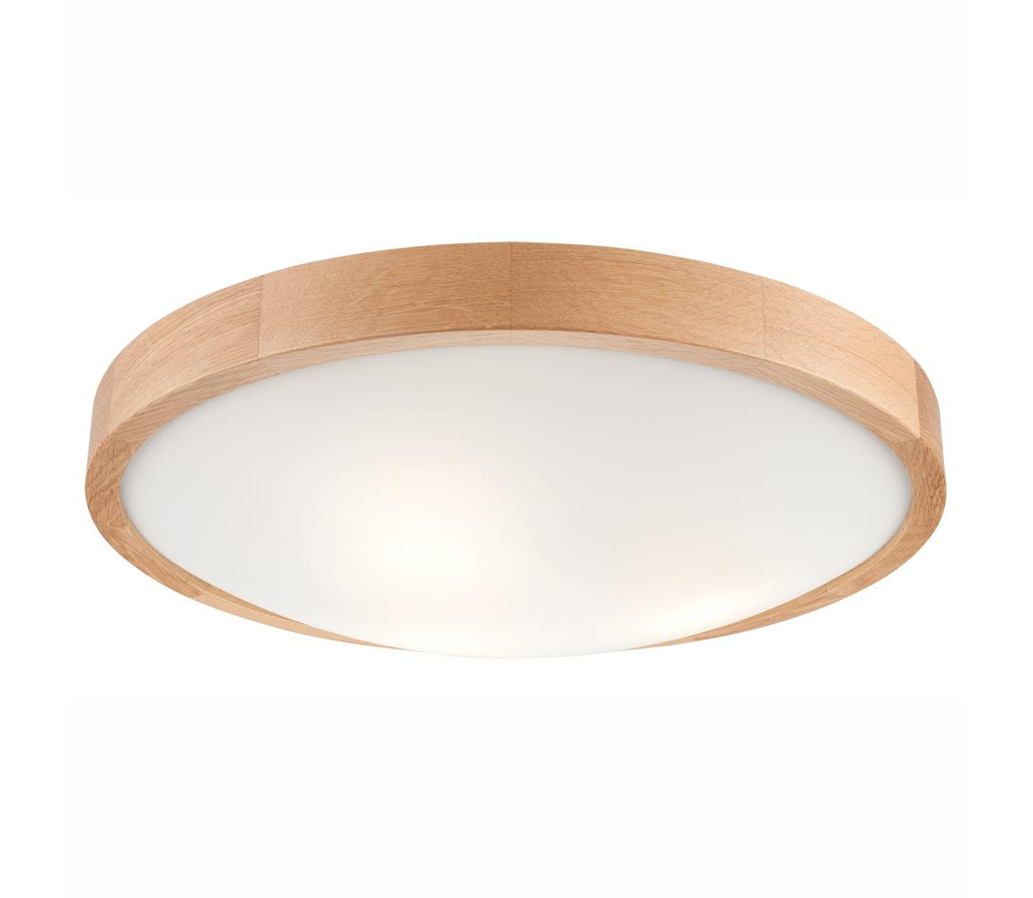 Stropní svítidlo OAK SLIM 3xE27/60W/230V dub ø 47 cm