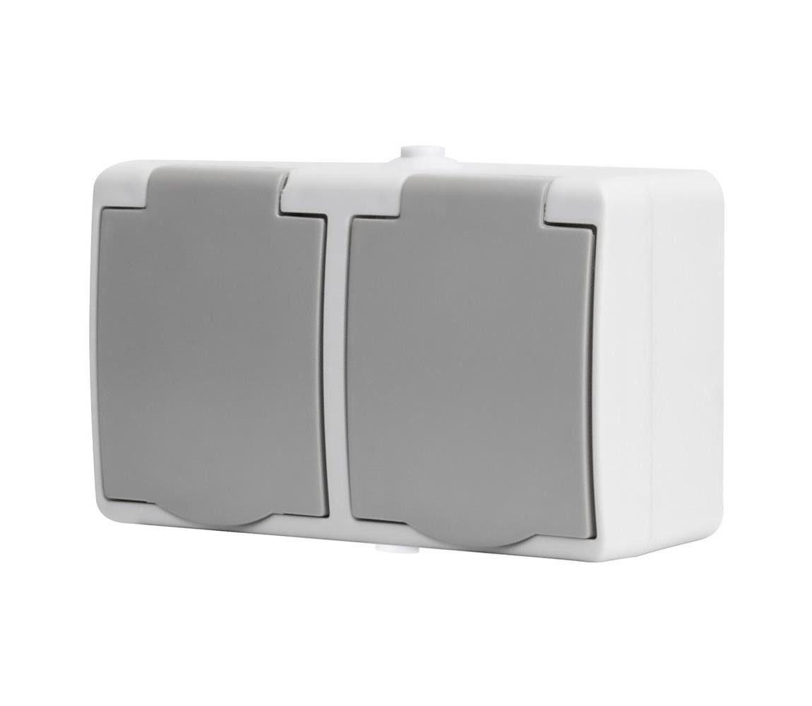 5B308 - Dvojzásuvka do vlhkého prostředí IP54