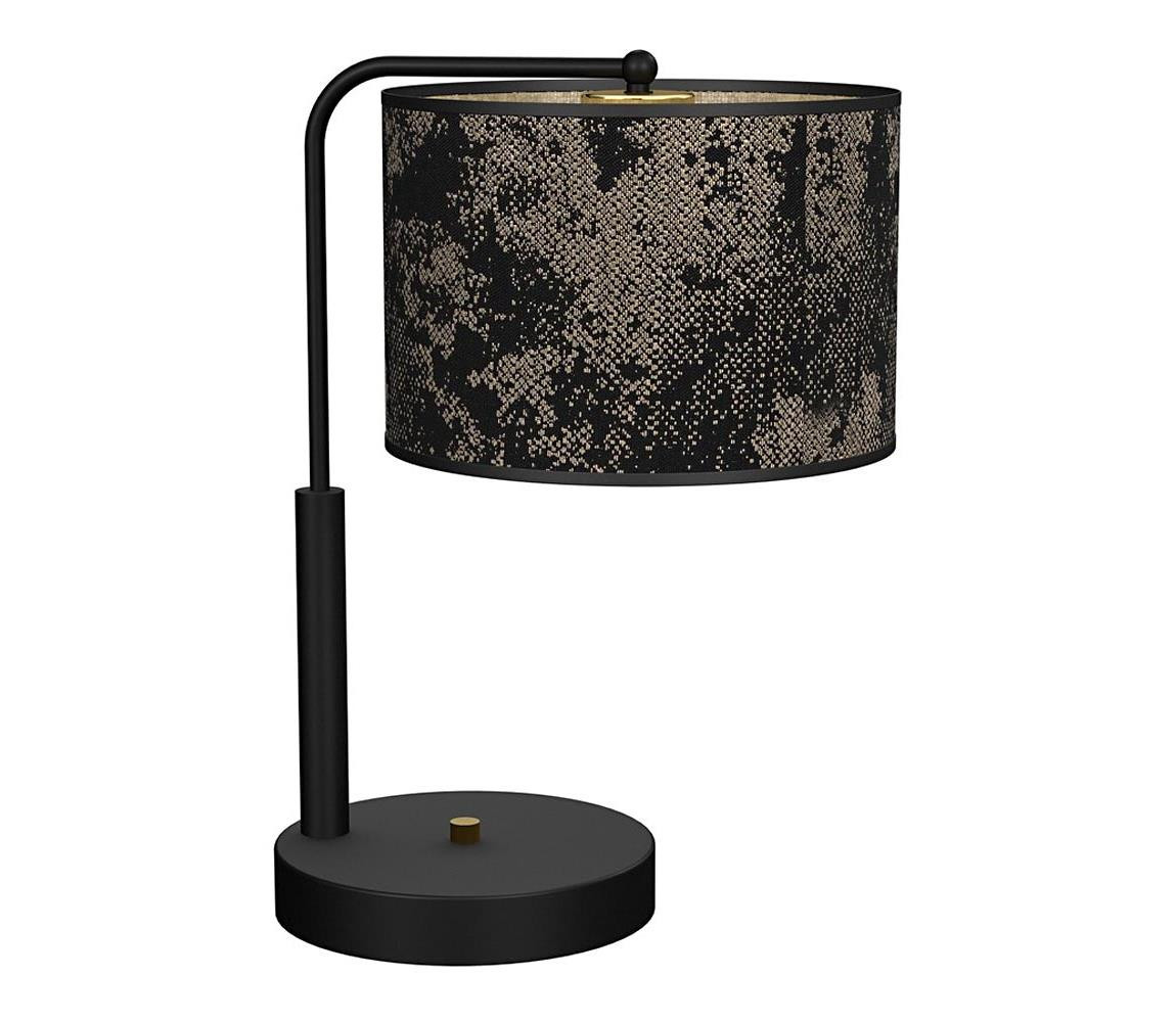 Stolní lampa SATINO 1xE27/60W/230V černá/zlatá