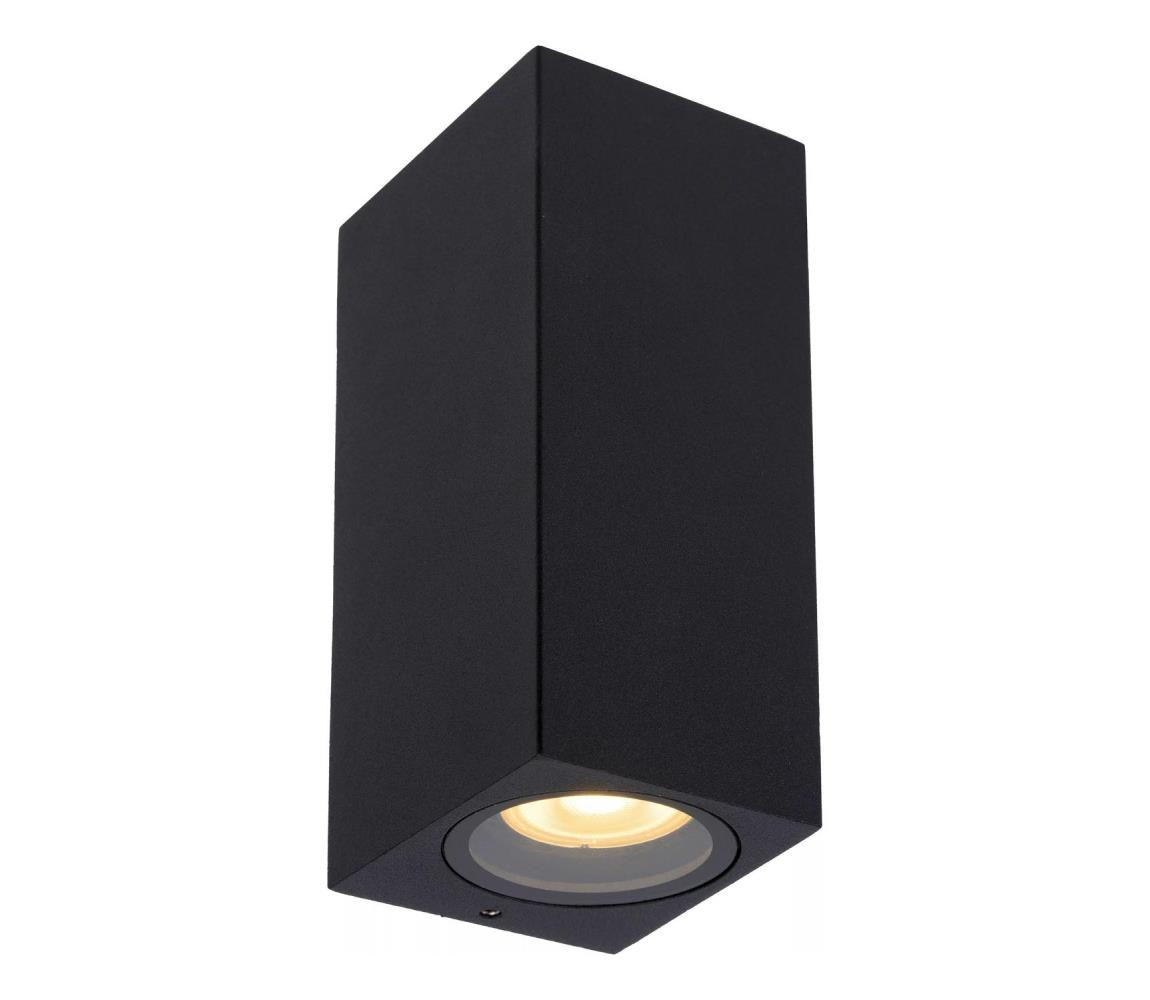 Lucide Lucide 69800/02/30 - Venkovní nástěnné svítidlo ZARO 2xGU10/35W/230V IP44 černá