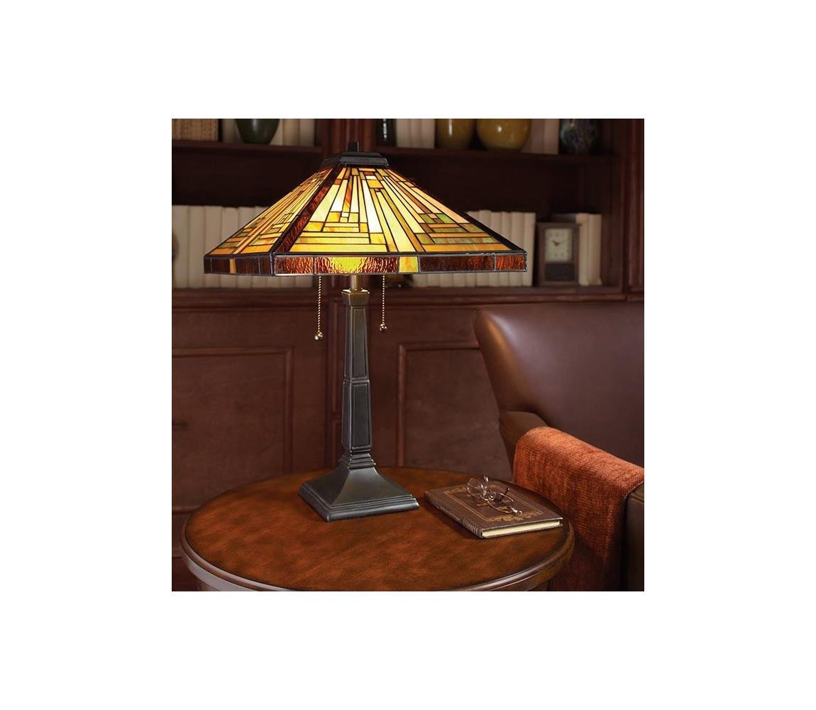 Elstead Elstead QZ-STEPHEN-TL - Stolní lampa STEPHEN 2xE27/60W/230V