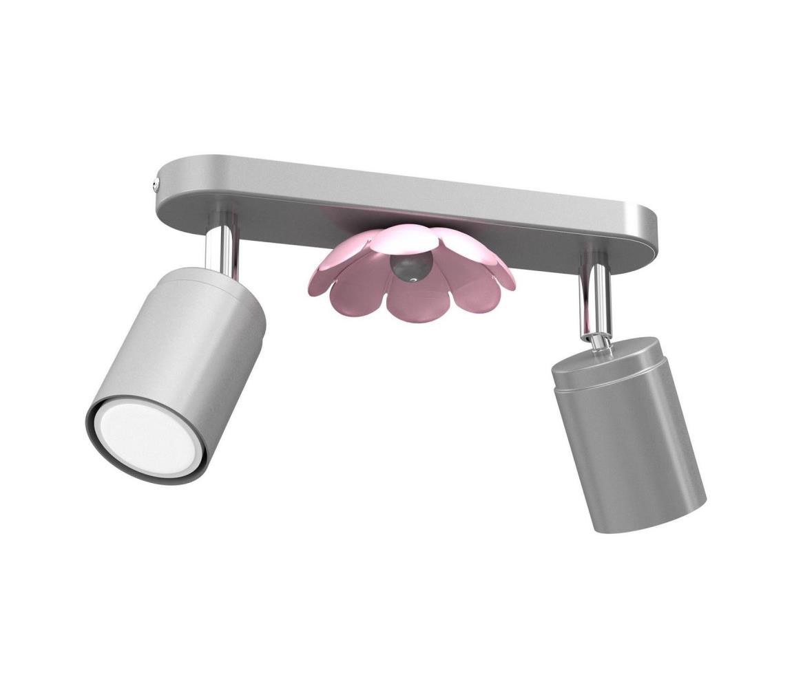 Bodové svítidlo FLOWER 2xGU10/8W/230V matný chrom