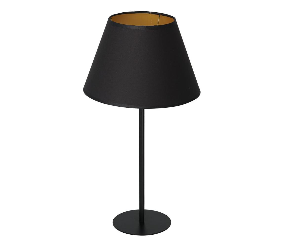 Stolní lampa ARDEN 1xE27/60W/230V pr. 30 cm černá/zlatá