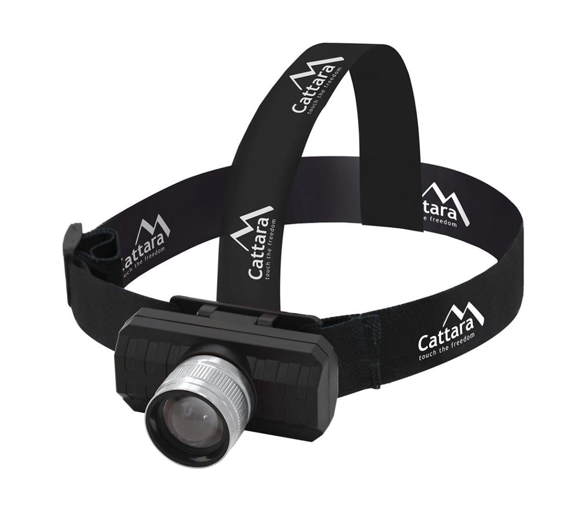 LED Nabíjecí čelovka LED/3W/3,7V černá