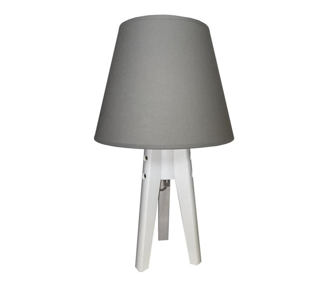 Stolní lampa CONE 1xE27/60W/230V bílá/šedá