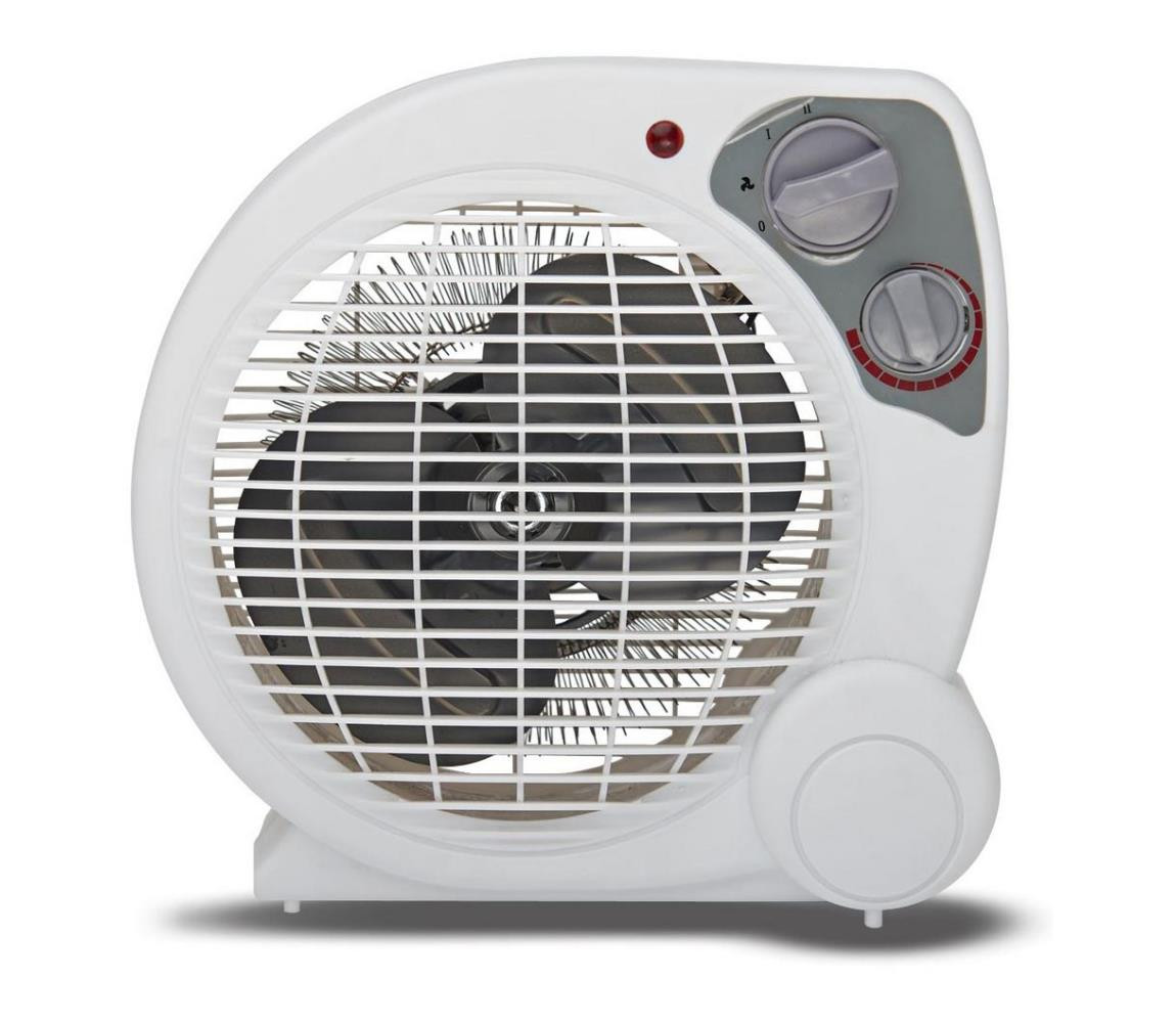 látor s topným tělesem ZEFIR 1000/2000W/230V bílá