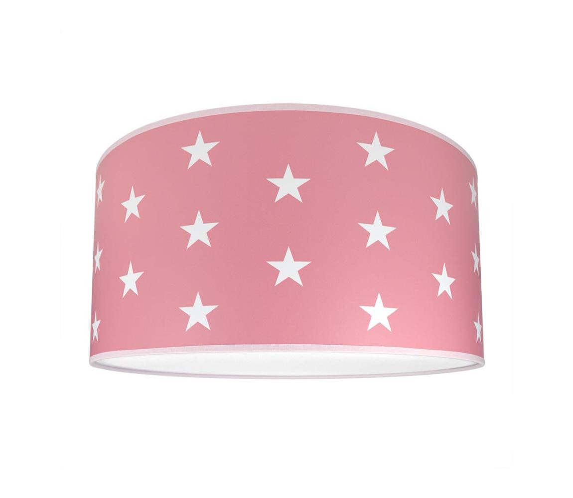 Dětské stropní svítidlo STARS PINK 2xE27/60W/230V růžová
