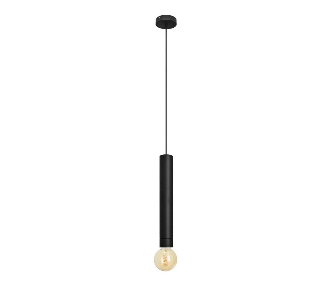LED Lustr na lanku TUBA 1xGU10/20W/230V černá