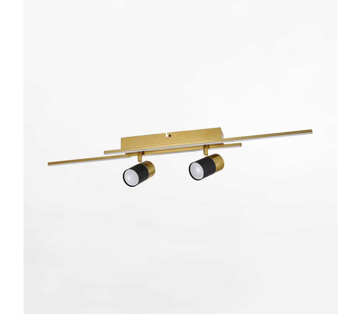 Zuma Line Zuma Line CL231041 - LED Bodové sv. LUMO 2xGU10/40W/230V + 2xLED/6W zlatá/černá