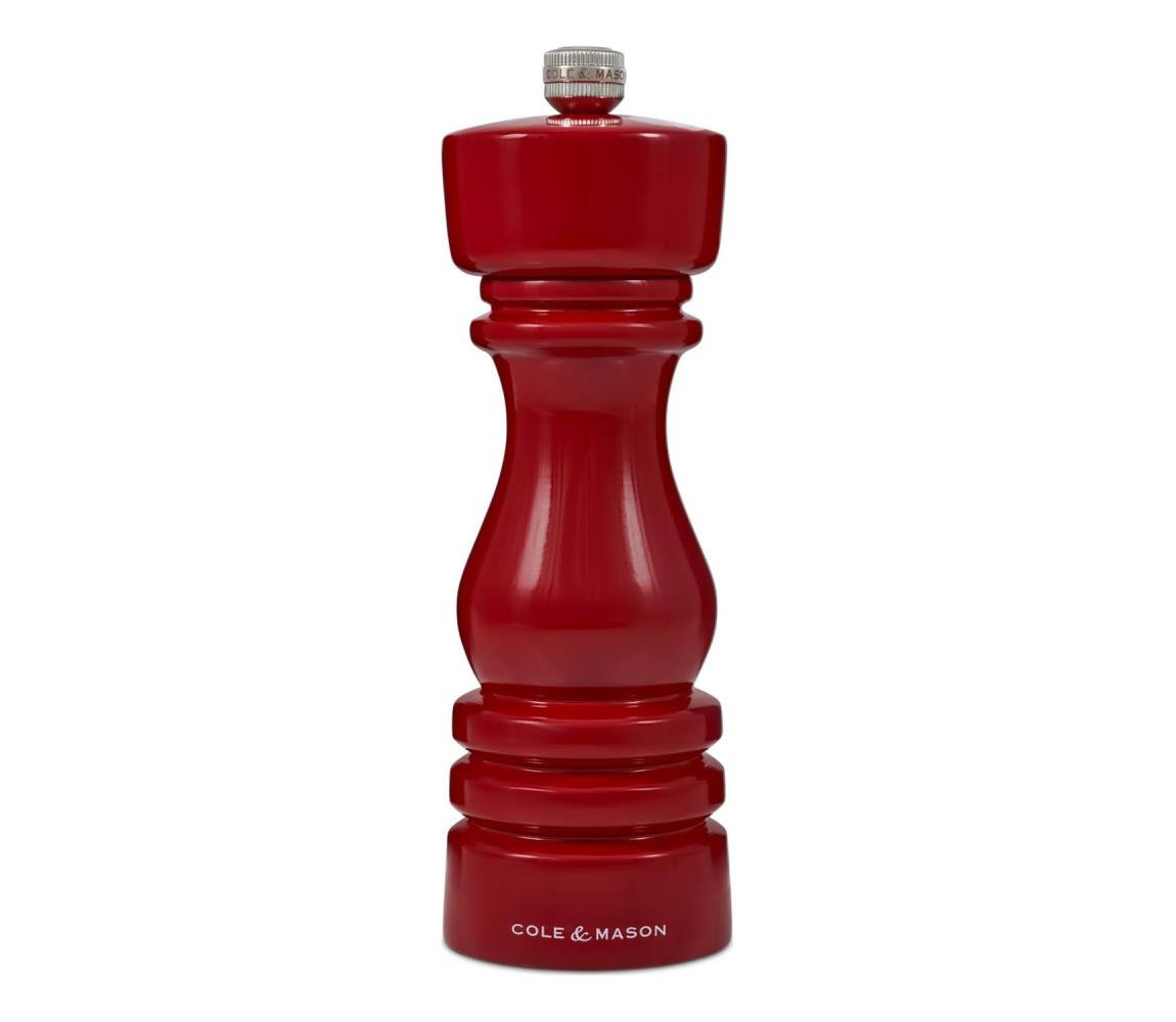 Cole&Mason Cole&Mason - Mlýnek na pepř LONDON 18 cm buk/červená