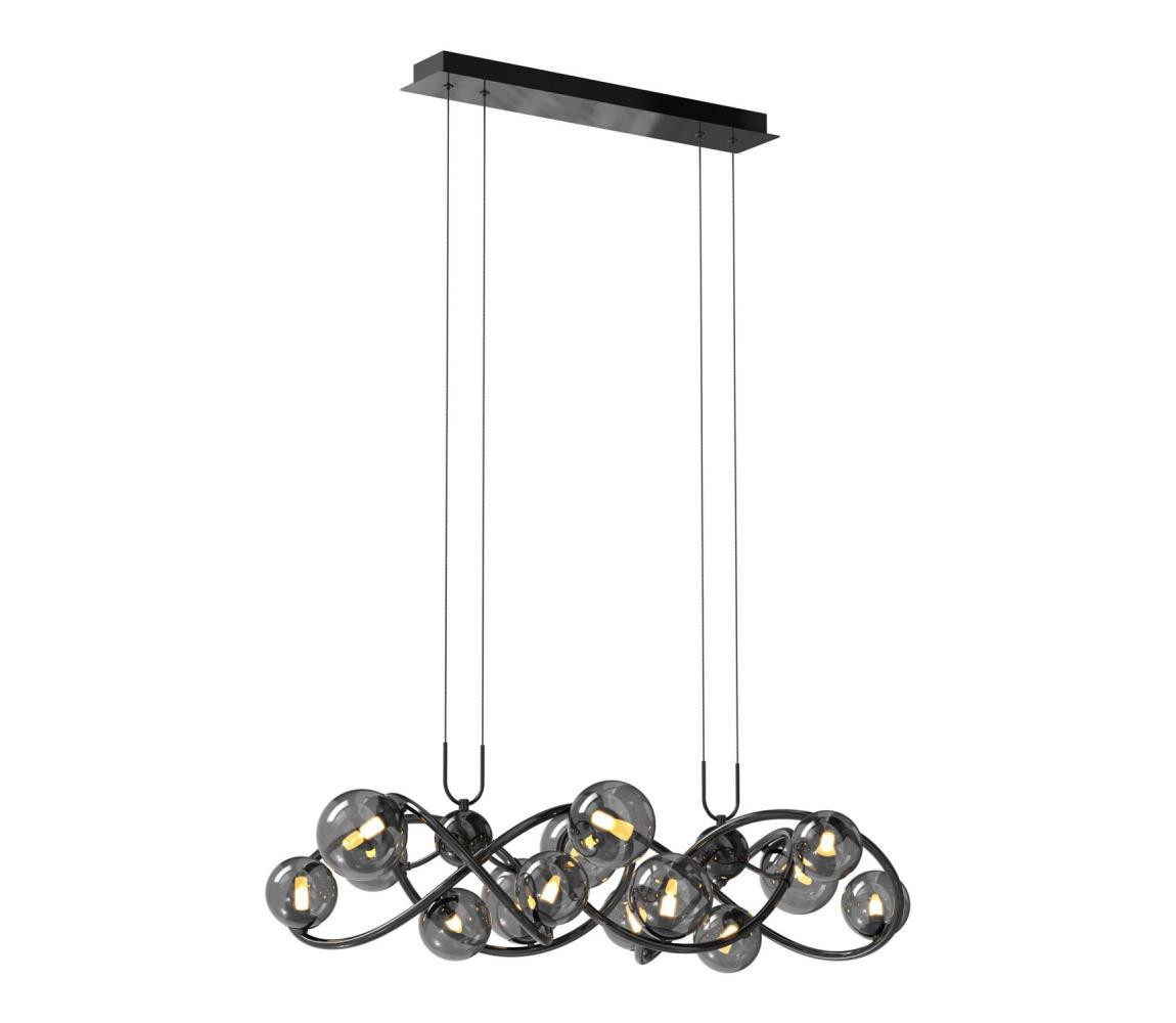 Wofi Wofi 7014-1405 - LED Lustr na lanku NANCY 14xG9/3,5W/230V černá/chrom