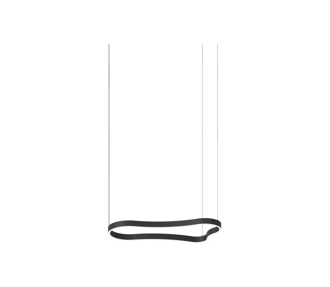 Ideal Lux Ideal Lux - LED Lustr na lanku WAVES LED/37W/230V CRI 90 černá