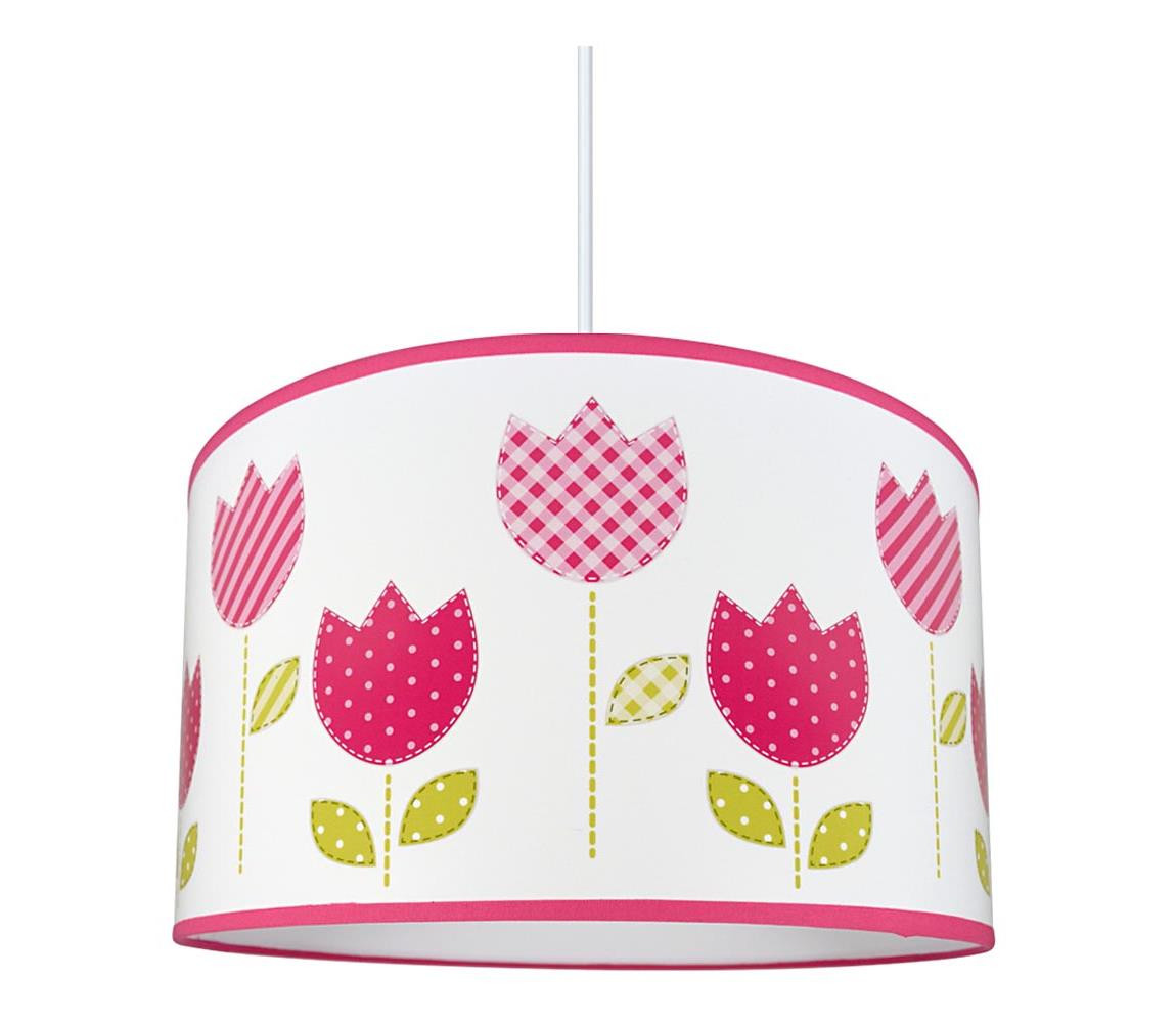 Dětský lustr na lanku TULIPS 1xE27/60W/230V