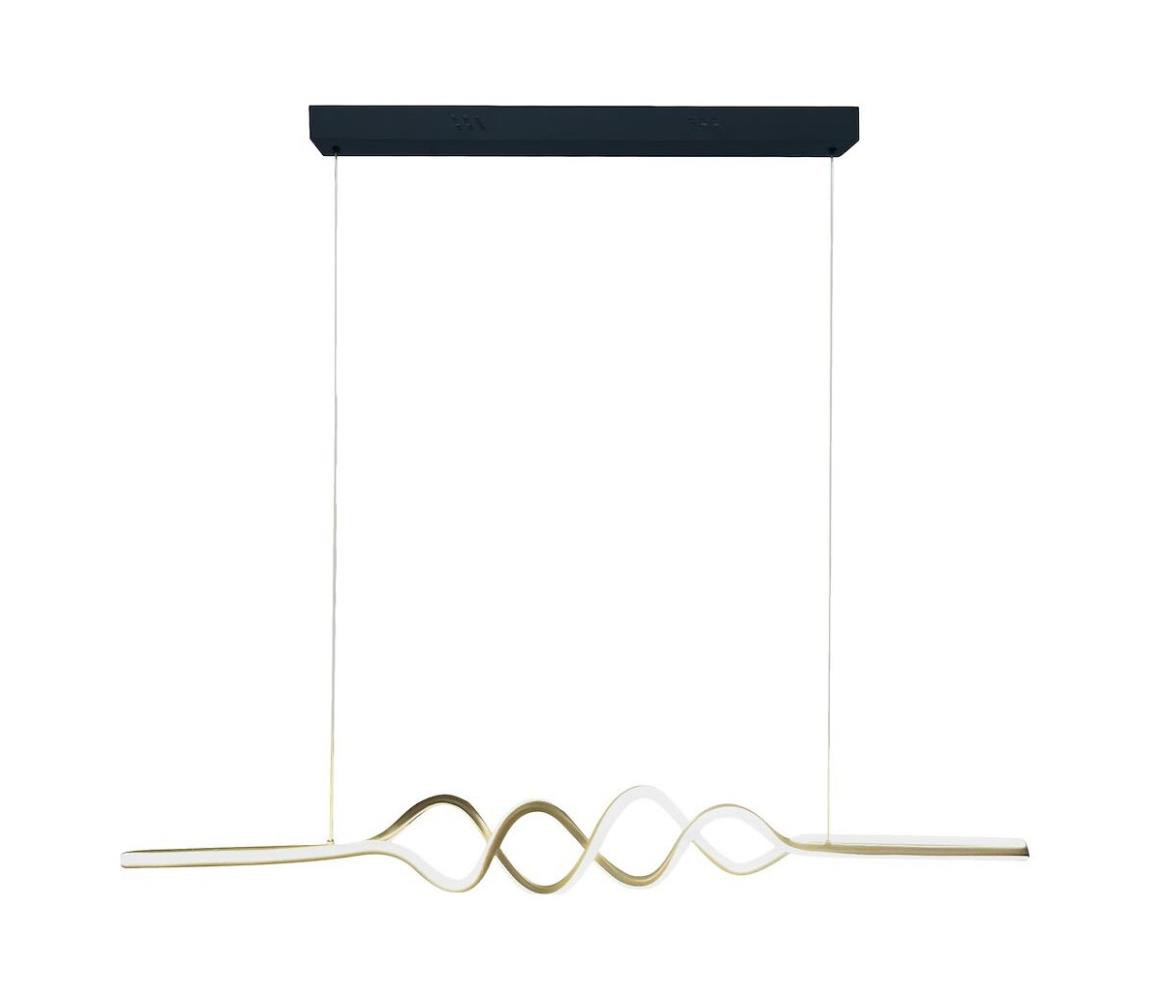 LED Lustr na lanku ANCONA LED/36W/230V zlatá