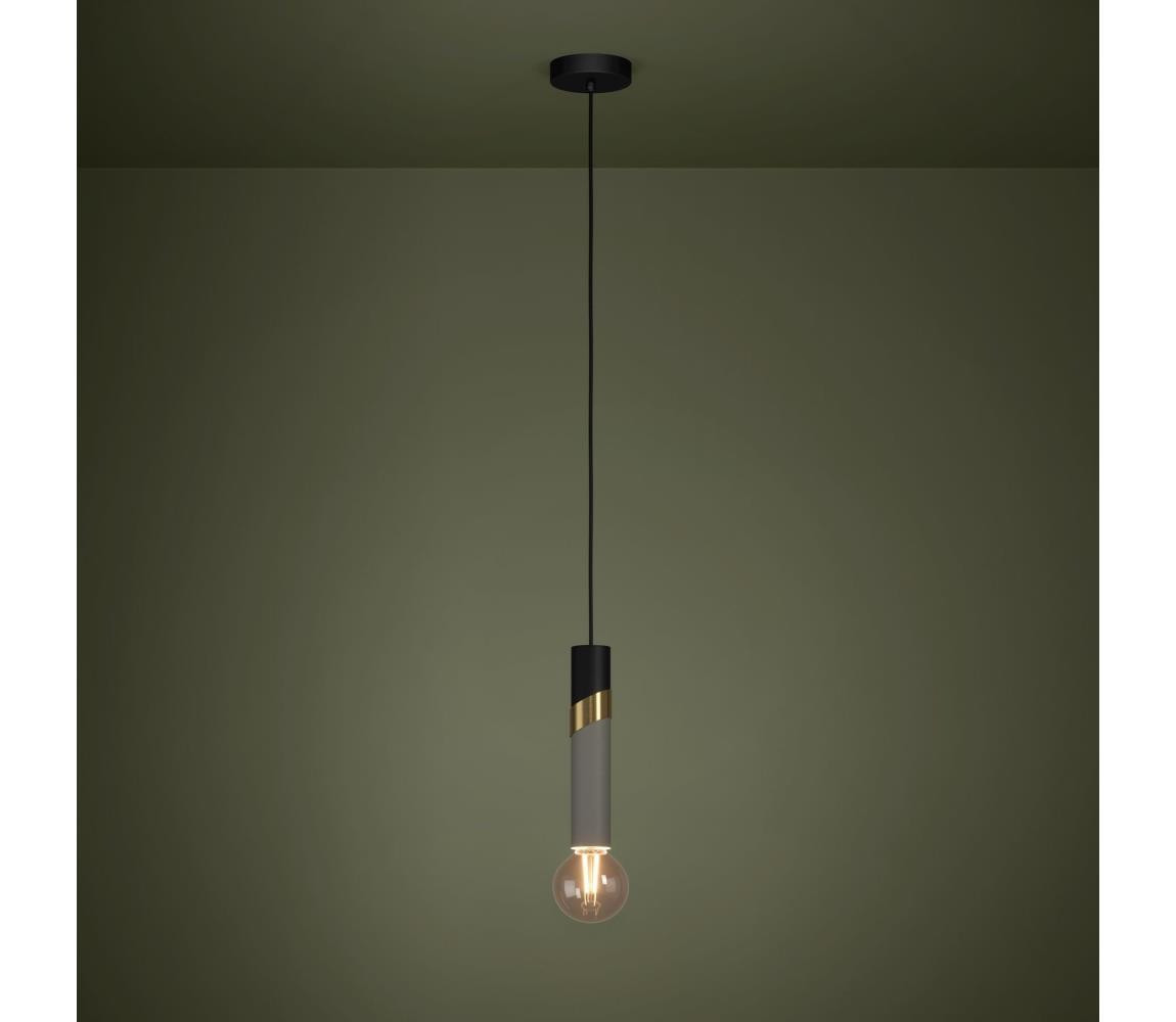 Eglo Eglo 39935 - Lustr na lanku CEDRAL 1xE27/40W/230V černá/zlatá