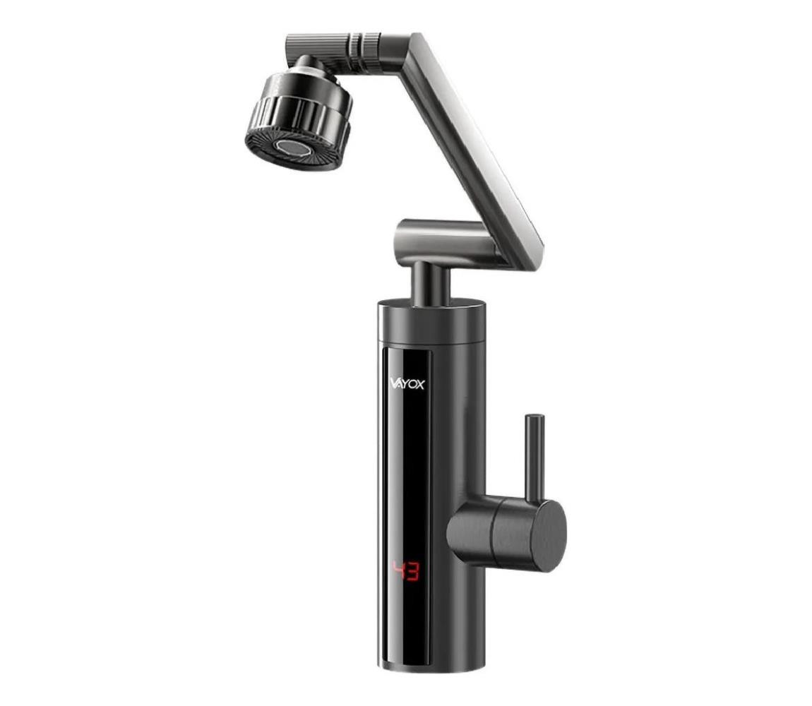 Vayox Průtokový ohřívač vody s LED displejem 3000W/230V IPX4 antracit