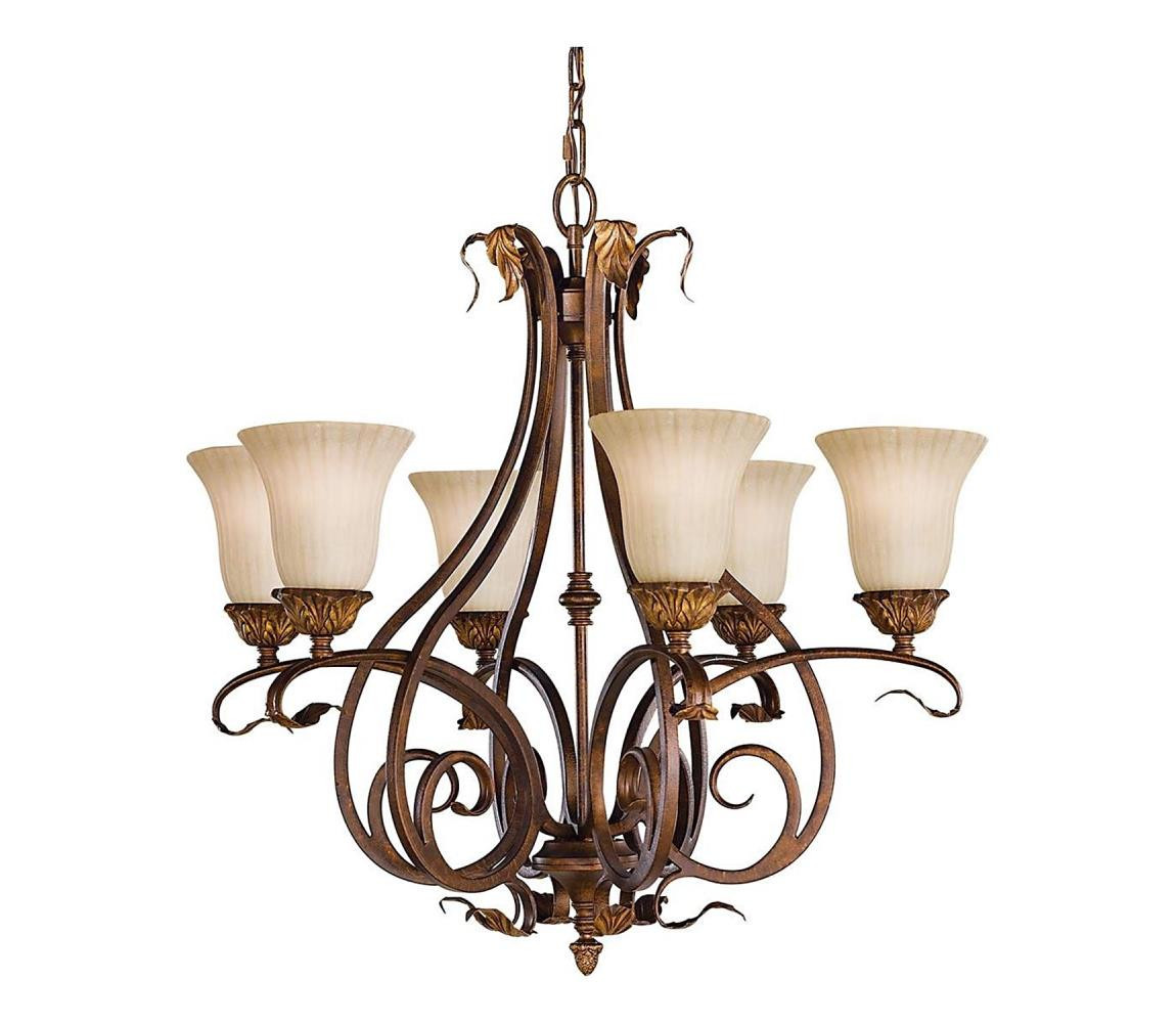 Elstead Feiss FE-SONOMAVALLEY6 - Lustr na řetězu SONOMA VALLEY 6xE27/60W/230V