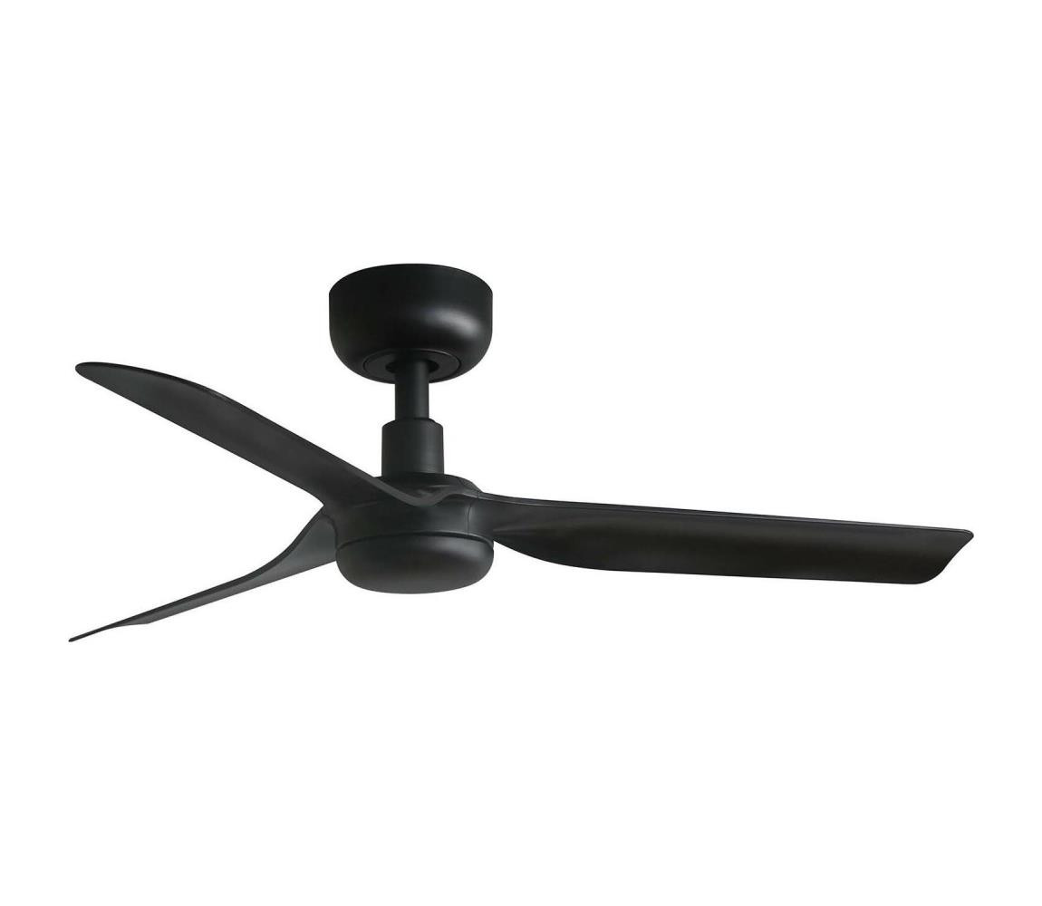 FARO Barcelona FARO 33822WT-Stropní látor MINI PUNT S černá pr. 90 cm WT +dálkové ovládání