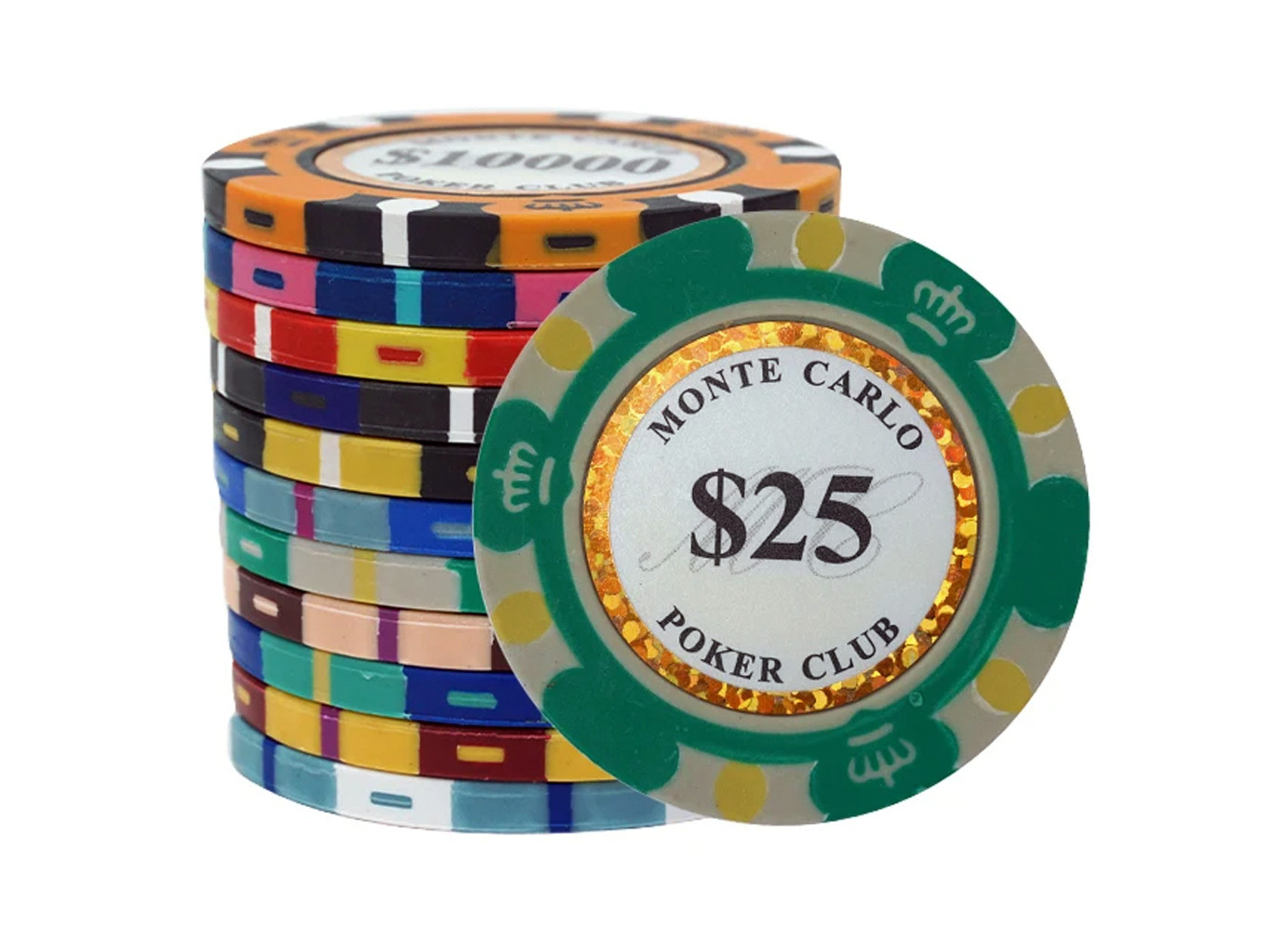 Kusový žeton na poker Monte Carlo Pokerclub 25