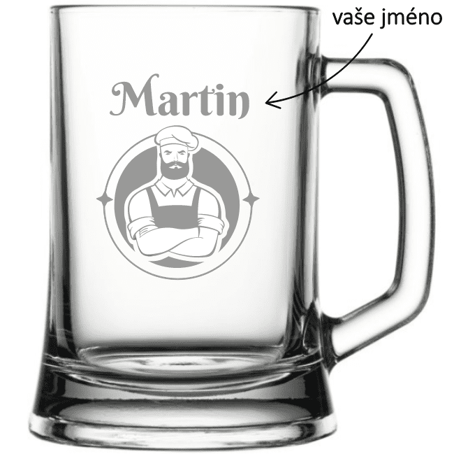 Dekorant Pivní půllitr pro kuchaře KUCHAŘ