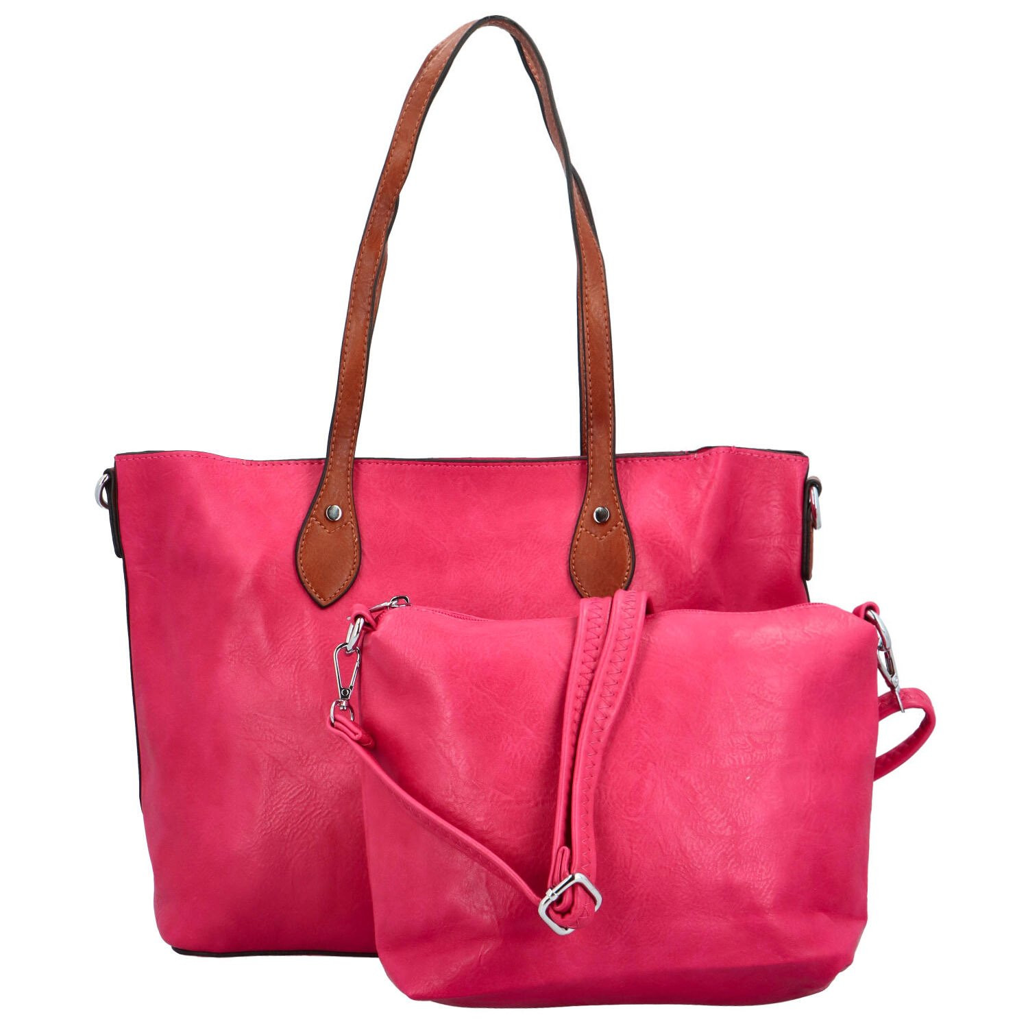 Dámská kabelka na rameno fuchsiová - Romina & Co Bags Morrisena růžová