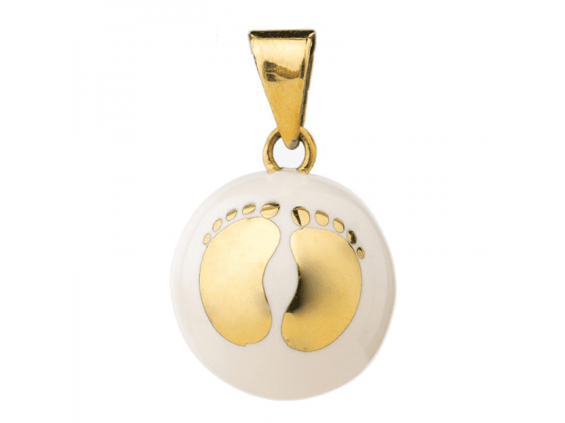 Babylonia BOLA white with gold feet