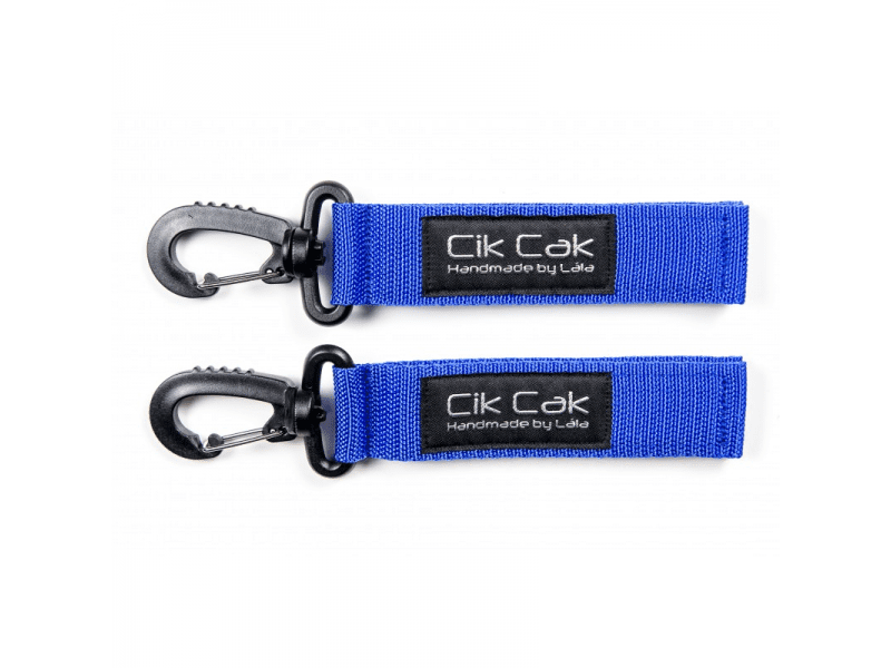 Cik Cak Úchyty na kočárek modrá plast