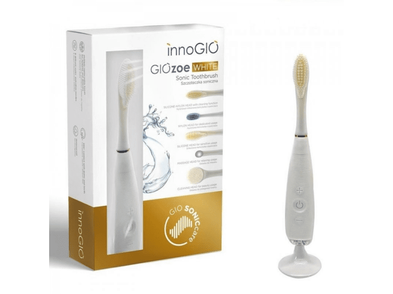 innoGIO elektronický sonický zubní kartáček GIOZoe White - VÝPRODEJ